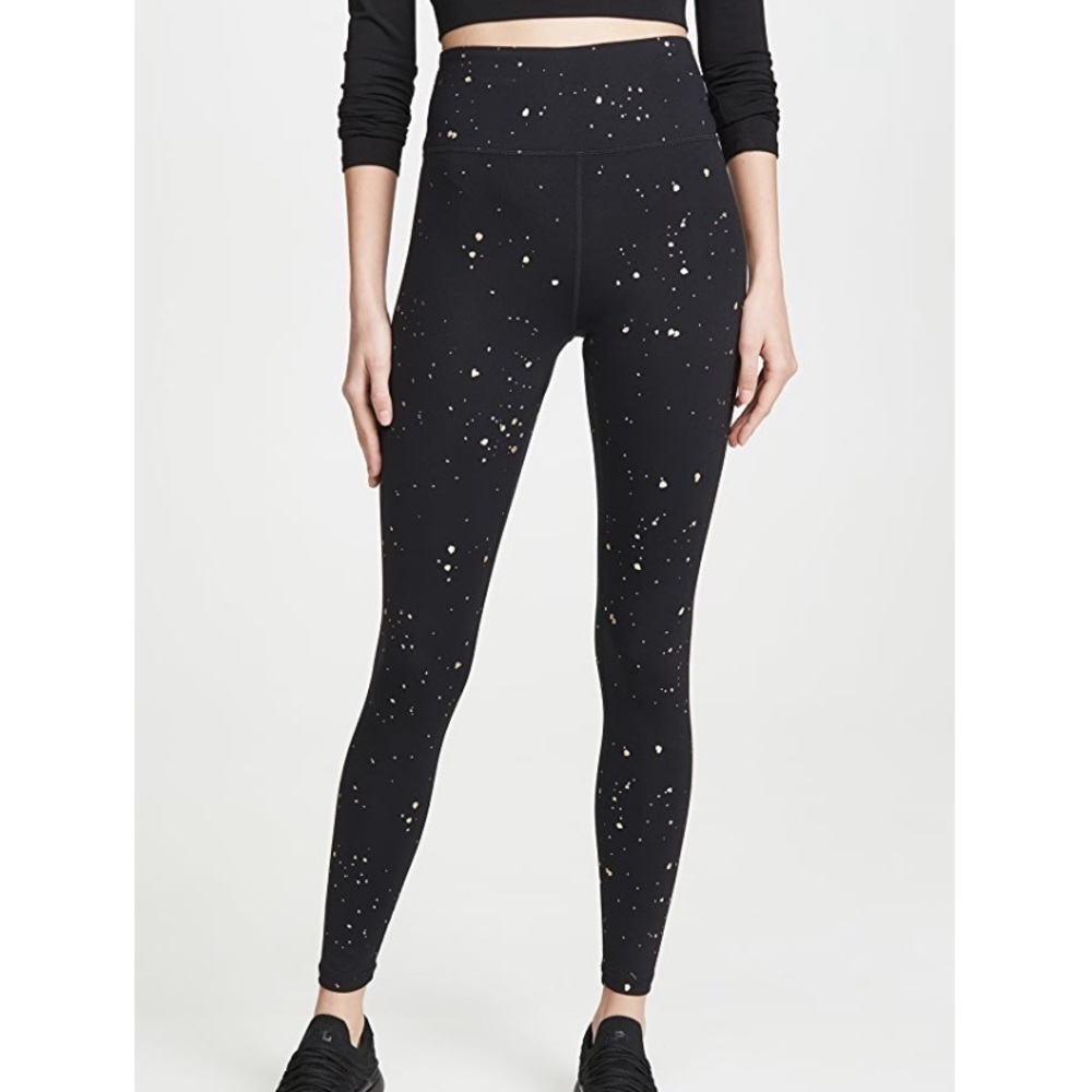 Spiritual Gangster Gold Foil paint splatter essential Legging XS